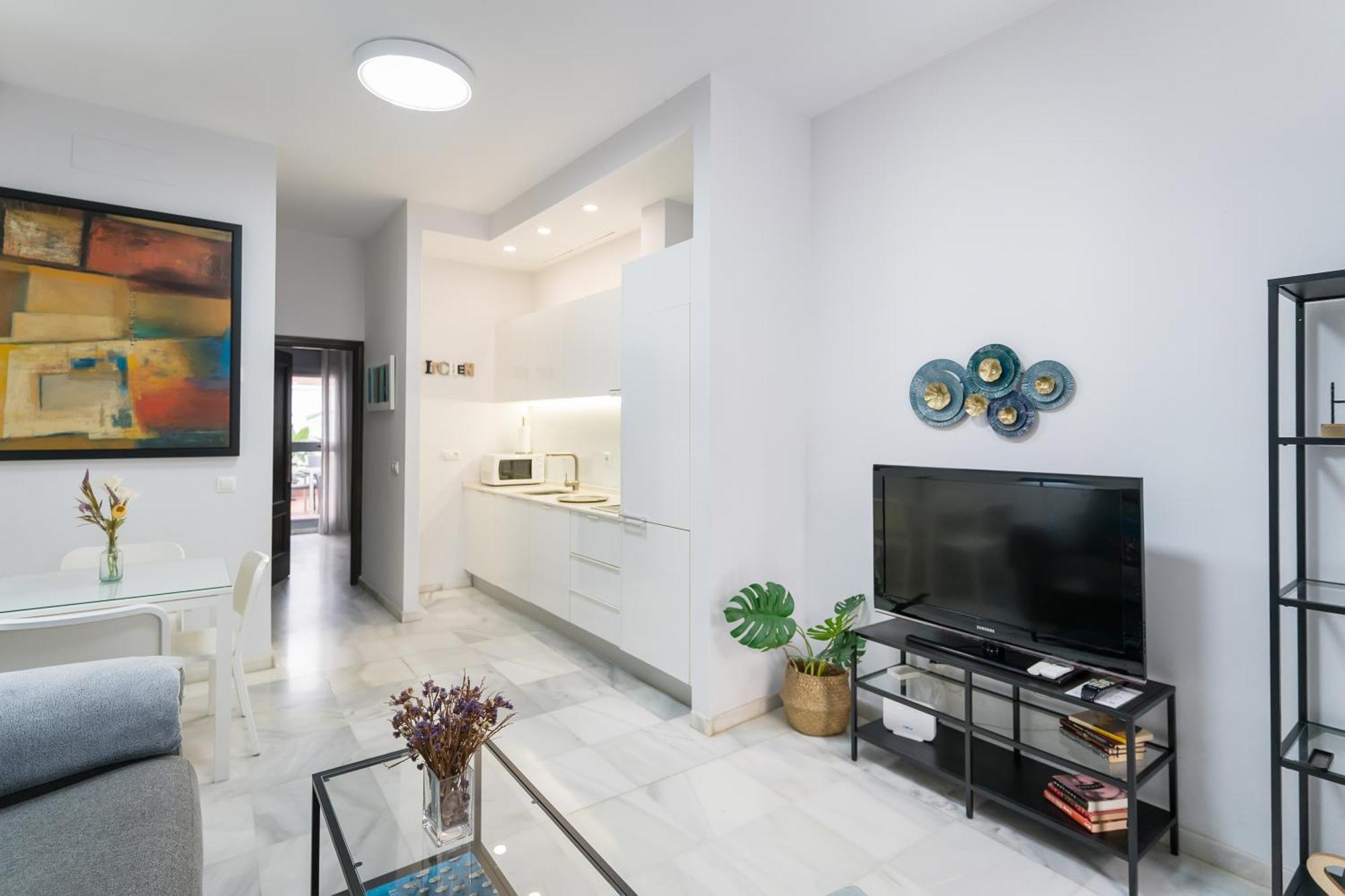 Apartamento Triana Deluxe Con Patio Privado Seville Luaran gambar